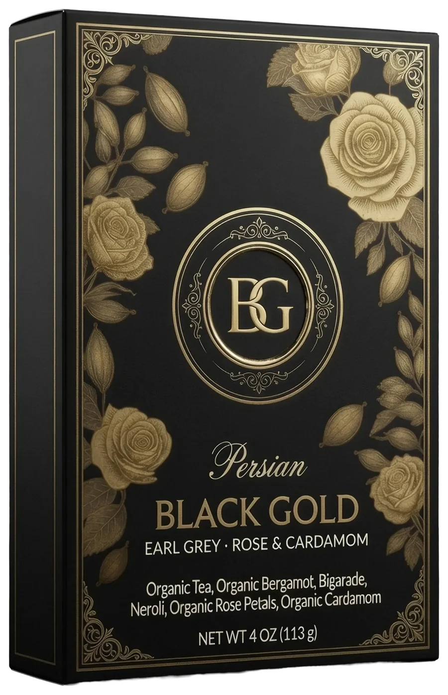 Black Gold Earl Grey Rose & Cardamom box